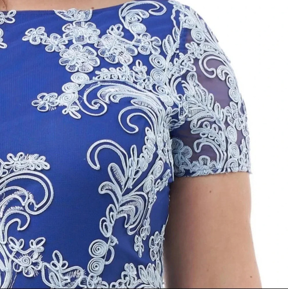 JS Collections Soutache Cocktail Sheath Dress.8 - Picture 3 of 11